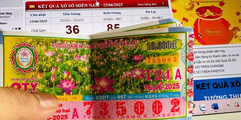 Vé số kiến thiết gắn liền với ích nước lợi nhà